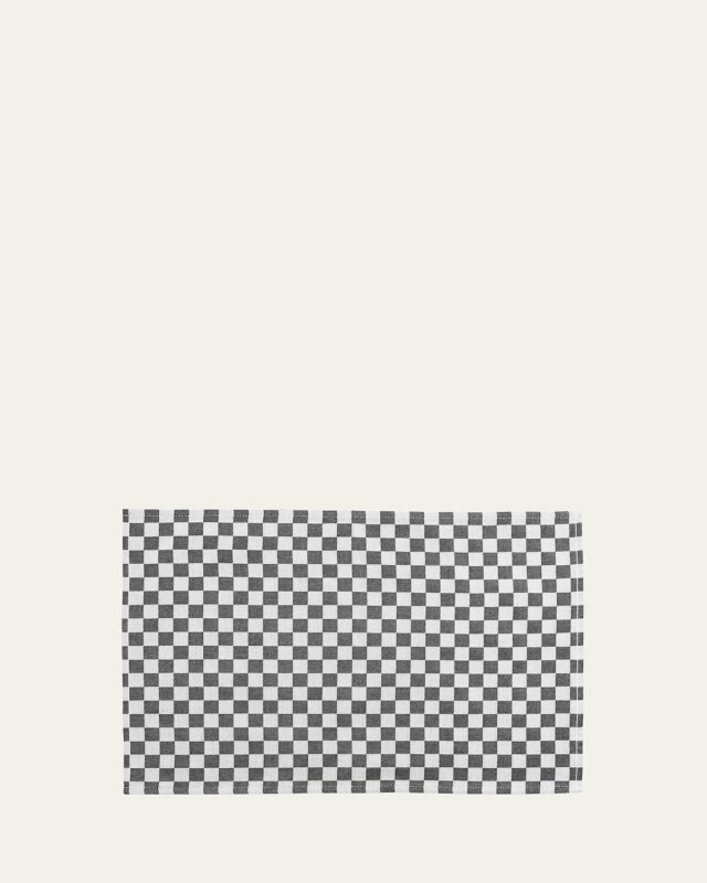 Black Check Placemats, Set of 4